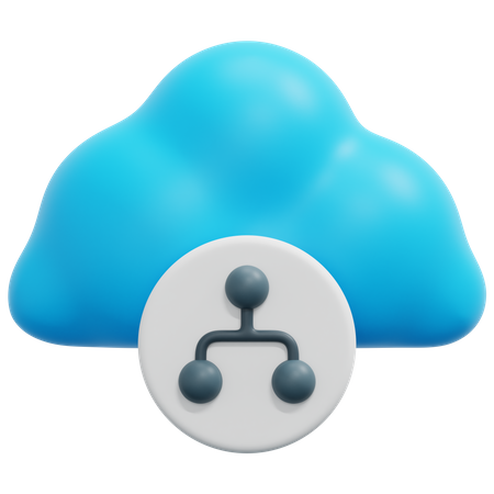 Cloud-Hierarchie  3D Icon