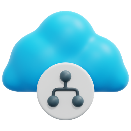 Cloud Hierarchy  3D Icon