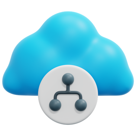 Cloud Hierarchy 3D Icon