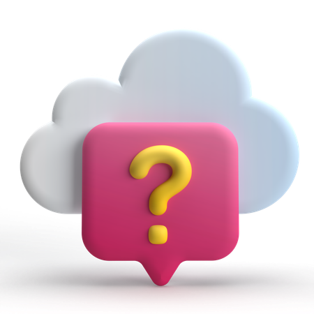 Cloud-Hilfe  3D Icon