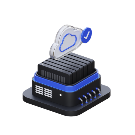 Cloud-Hosting  3D Icon