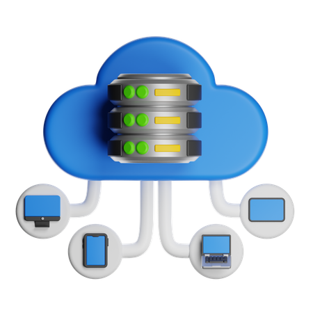 Cloud-Hosting  3D Icon