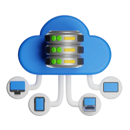 Cloud-Hosting  3D Icon