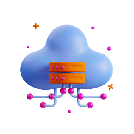 Cloud-Hosting  3D Icon