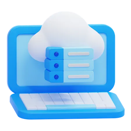 Cloud Hosting  3D Icon