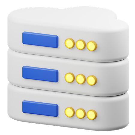 Cloud Hosting  3D Icon