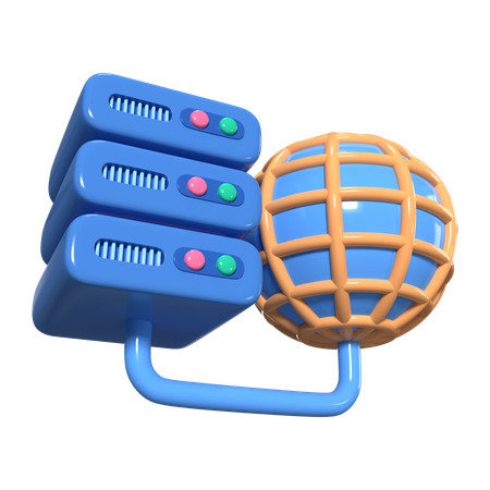 Cloud Hosting  3D Icon