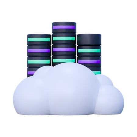 Cloud Hosting  3D Icon