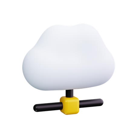 Cloud Hosting  3D Icon