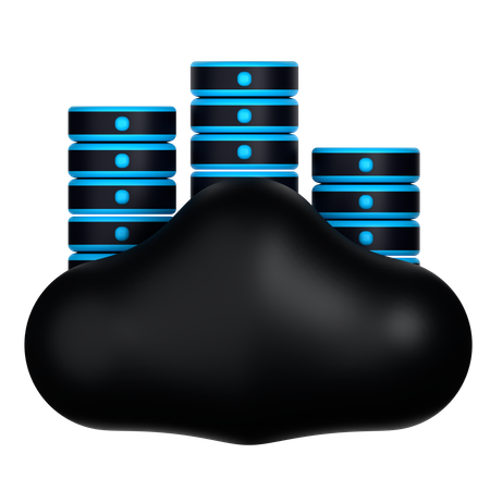 Cloud Hosting  3D Icon