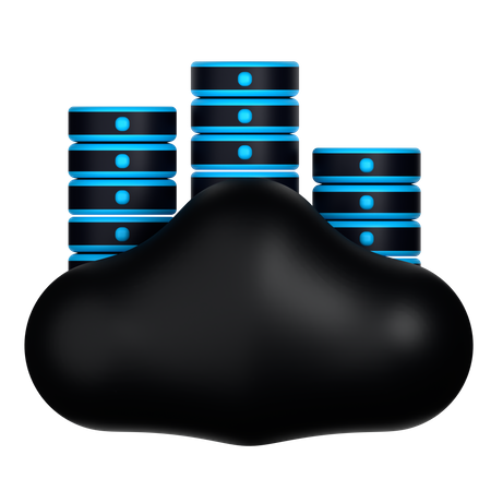 Cloud Hosting  3D Icon