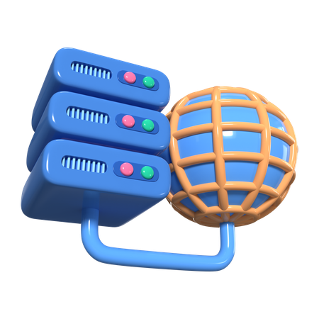 Cloud Hosting  3D Icon