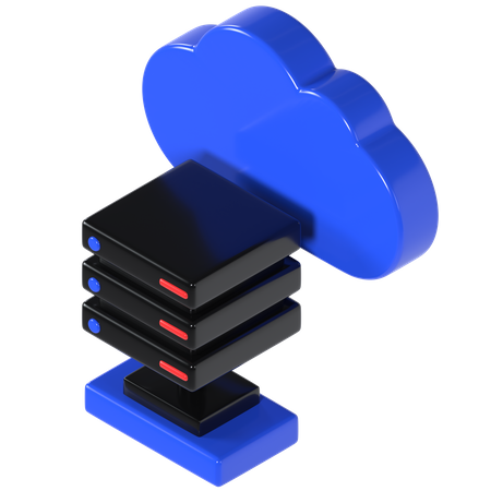 Cloud Hosting  3D Illustration