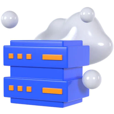 Cloud Hosting  3D Illustration