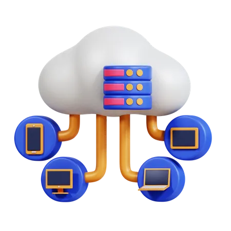 Cloud-Hosting  3D Icon