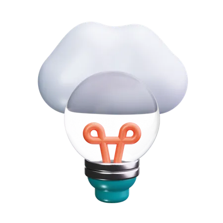 Cloud Idea  3D Icon