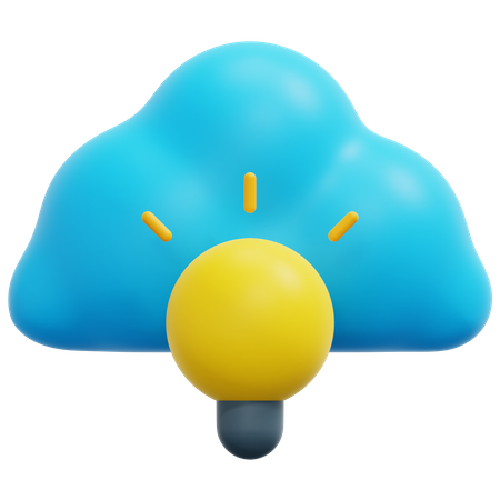 Cloud Idea  3D Icon