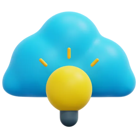Cloud Idea  3D Icon