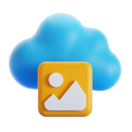 Cloud Image  3D Icon