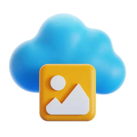 Cloud Image  3D Icon