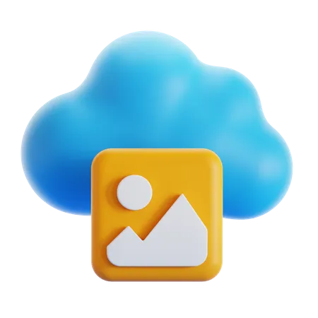 Cloud Image  3D Icon