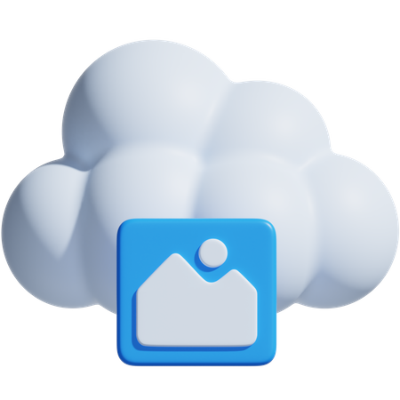 Cloud Image  3D Icon