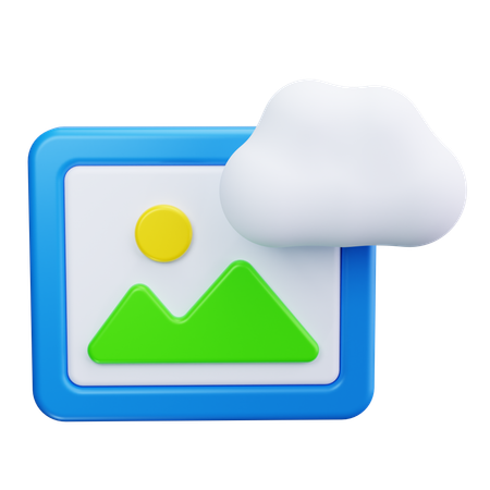 구름 이미지  3D Icon