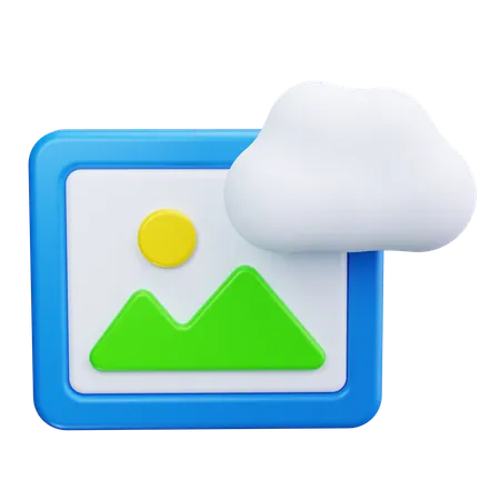 구름 이미지  3D Icon