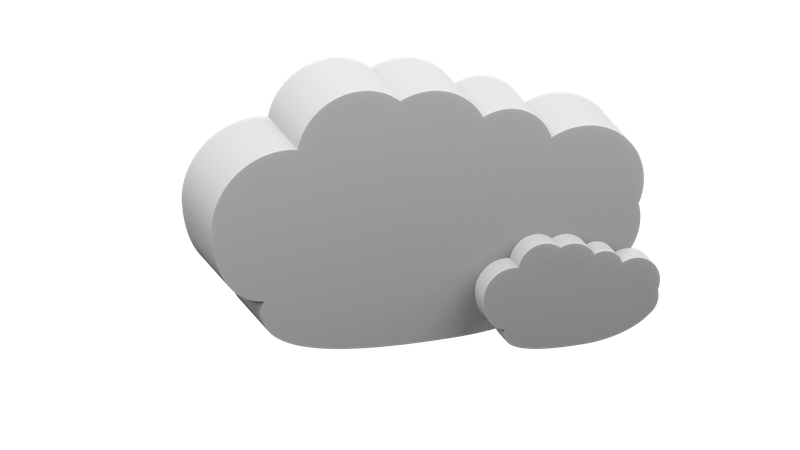 Cloud in the Sky 3D Illustration