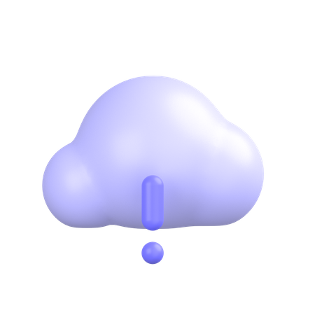Cloud-info 3D Icon