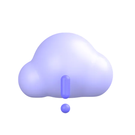 Cloud-info 3D Icon