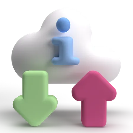 Informations sur le nuage  3D Icon