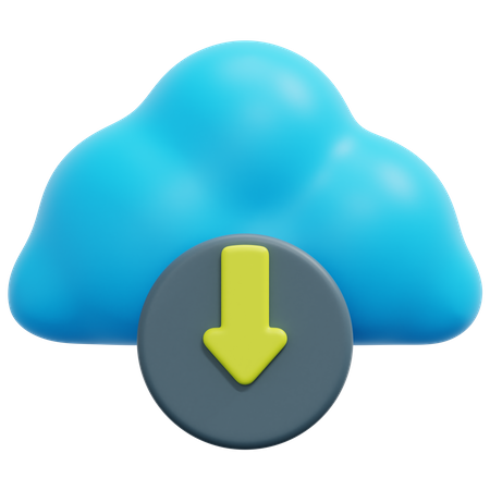 Cloud Installation  3D Icon