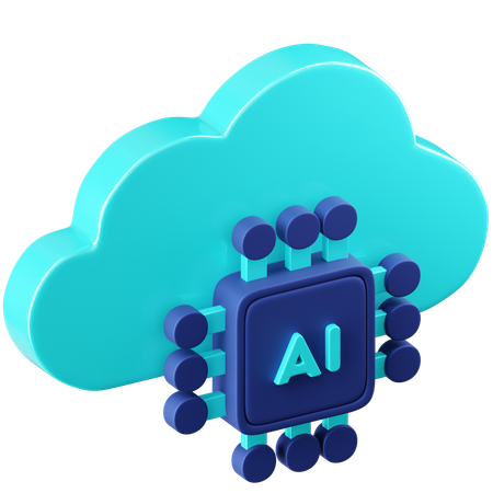 Cloud Intelligence  3D Icon