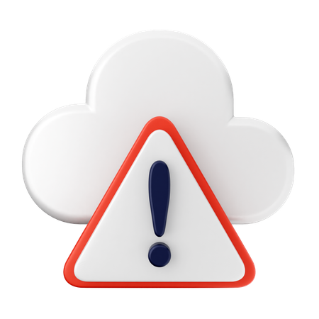 Cloud Internet Security  3D Icon