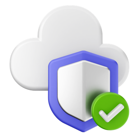 Cloud-Internet-Sicherheit  3D Icon