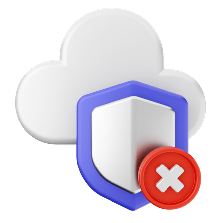 Cloud-Internet-Sicherheit  3D Icon