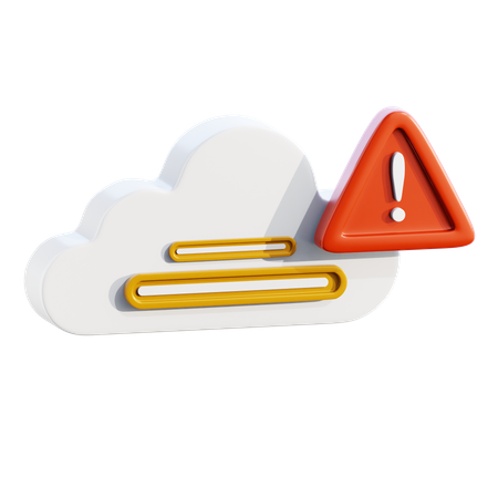Cloud issue  3D Icon