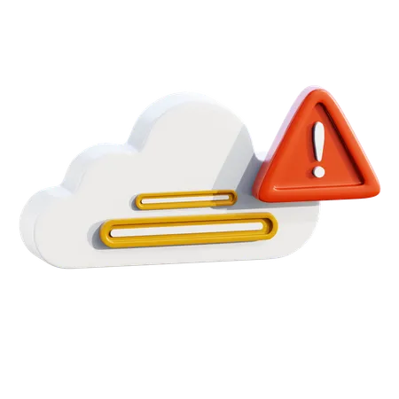 Cloud issue  3D Icon