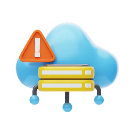 Cloud Issue 3 D Icon Cloud System Error 3 D Icon 3D Icon