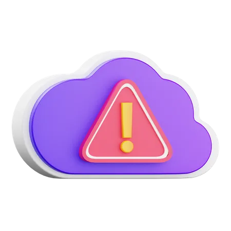 Cloud Issue  3D Icon