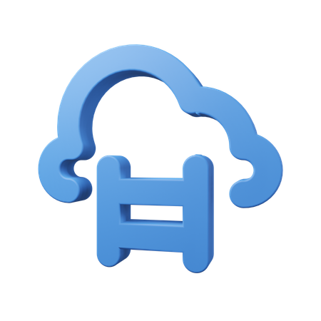 Cloud Ladder  3D Icon