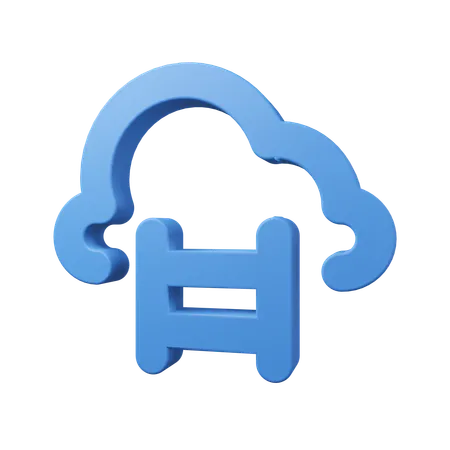 Cloud Ladder  3D Icon