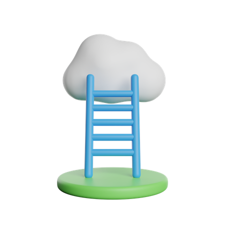 Cloud Ladder  3D Icon