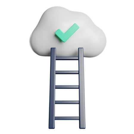 Cloud Ladder  3D Icon