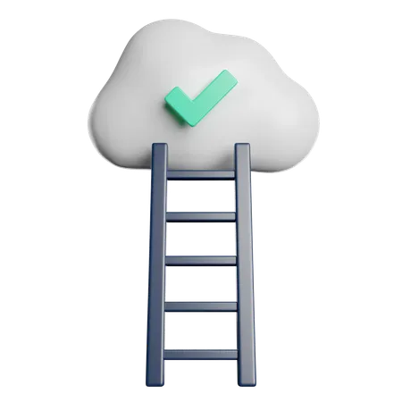 Cloud Ladder  3D Icon