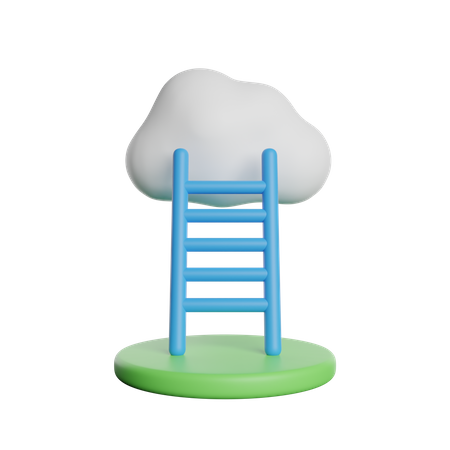 Cloud Ladder  3D Icon