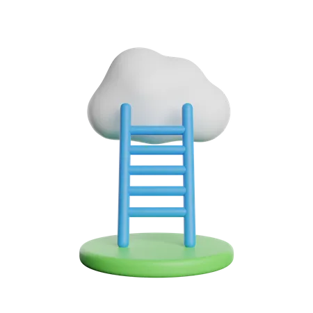 Cloud Ladder  3D Icon