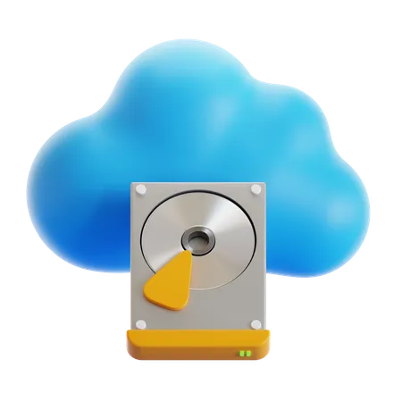 Cloud-Speicher  3D Icon