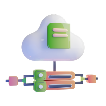 Cloud-Lernen  3D Icon